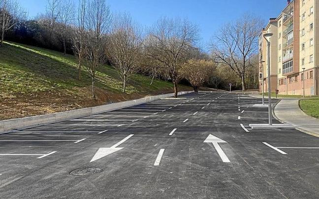 El nuevo aparcamiento se encuentra ubicado en la calle Diana, con acceso desde Miguel de Ambulodi. | FOTO: N.G.