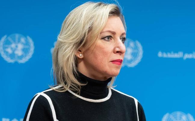 La portavoz del Ministerio de Exteriores de Rusia, Maria Zajarova.