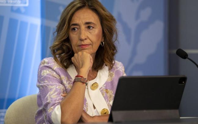 La consejera Garamendi, ayer en rueda de prensa. La consejera Garamendi, ayer en rueda de prensa.