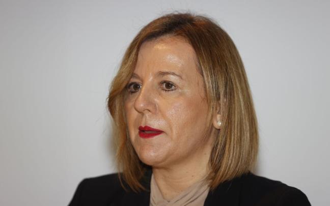 La presidenta de la patronal, Tamara Yagüe, este viernes en la presentación del informe sobre previsiones para 2024.
