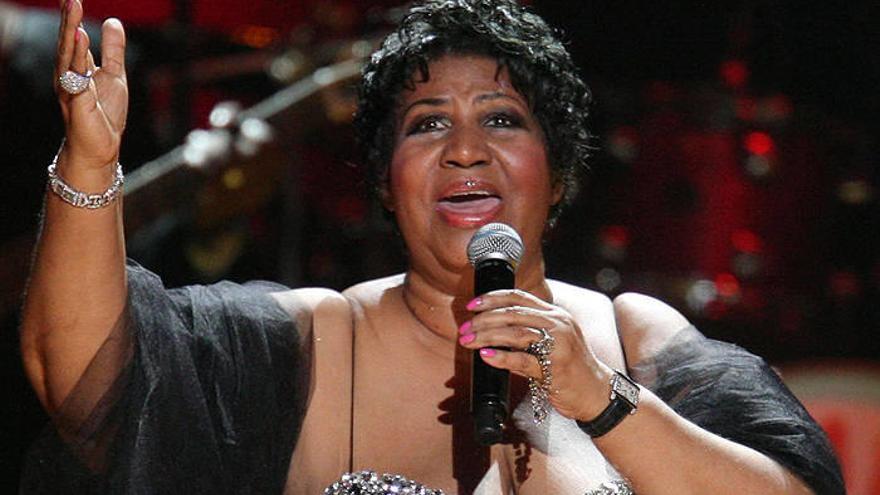 Aretha Franklin, durante una reciente actuación.