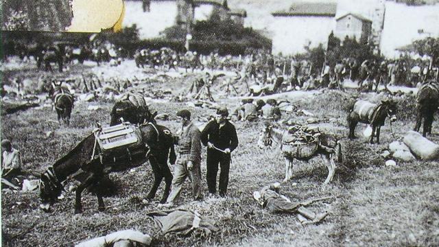 Foto de archivo de Plazakoetxe, en Galdakao, tomada el 16 de junio de 1937 / Ayuntamiento de Galdakao Foto de archivo de Plazakoetxe, en Galdakao, tomada el 16 de junio de 1937