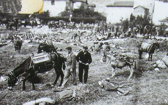 Foto de archivo de Plazakoetxe, en Galdakao, tomada el 16 de junio de 1937 / Ayuntamiento de Galdakao Foto de archivo de Plazakoetxe, en Galdakao, tomada el 16 de junio de 1937