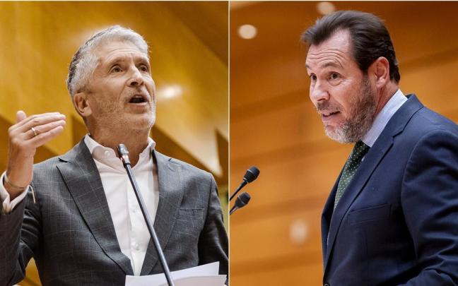 Los ministros Fernando Grande-Marlaska y Óscar Puente.