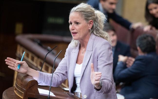 La portavoz de la Ejecutiva Federal del PSOE, Montse Mínguez.