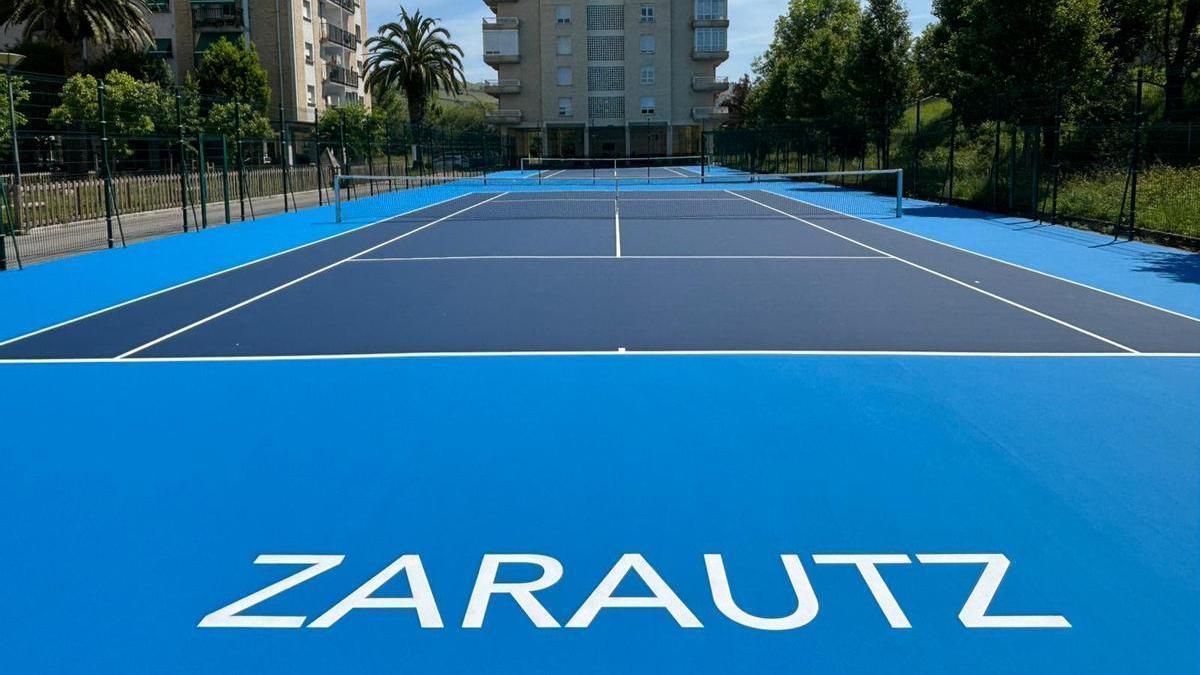 Nueva imagen de las pistas de tenis de Itxasmendi.