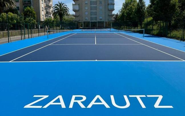 Nueva imagen de las pistas de tenis de Itxasmendi.