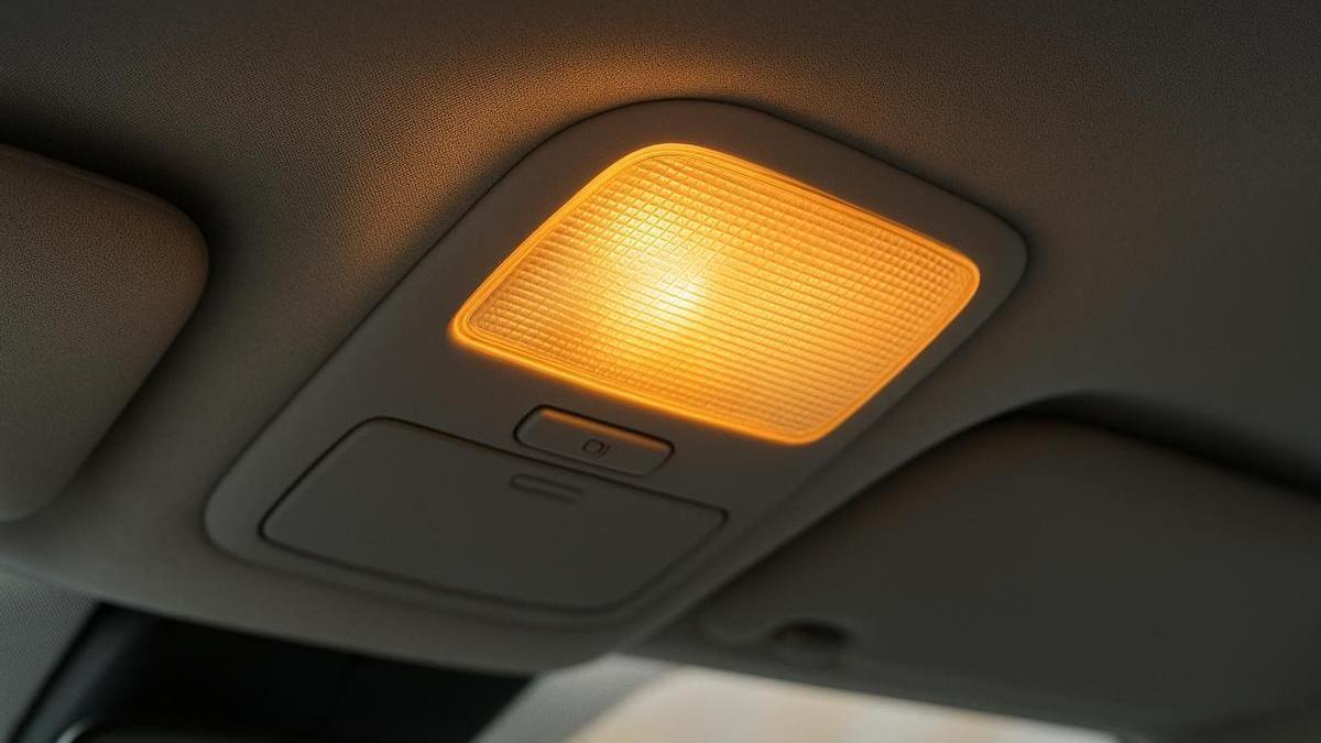 La luz del interior de un coche