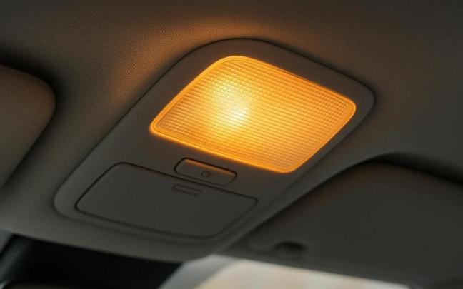 La luz del interior de un coche
