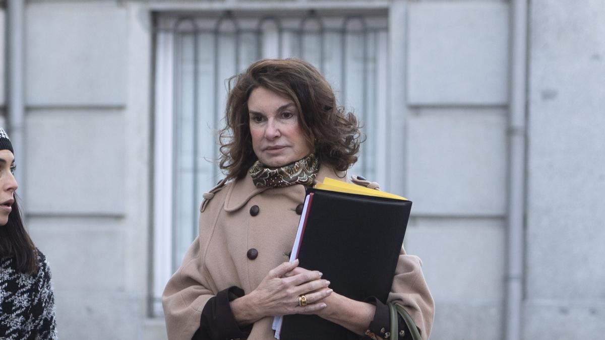 La jefa de la Fiscalía Provincial de Madrid, Pilar Rodríguez, a su llegada al Tribunal Supremo el pasado enero.