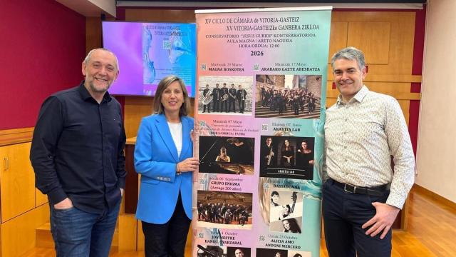 Gasteizko XV. Ganbera Zikloa hasiko da igandean eta zortzi kontzertu eskainiko ditu urrira arte.