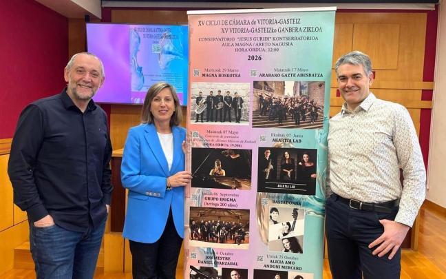 Gasteizko XV. Ganbera Zikloa hasiko da igandean eta zortzi kontzertu eskainiko ditu urrira arte.