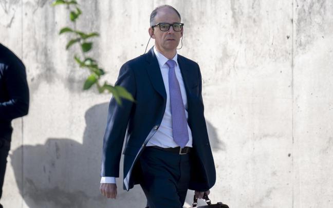 El inspector jefe de la Unidad de Delincuencia Económica y Fiscal (UDEF) de la Policía Nacional, Manuel Morocho, a su llegada a la Audiencia Nacional.