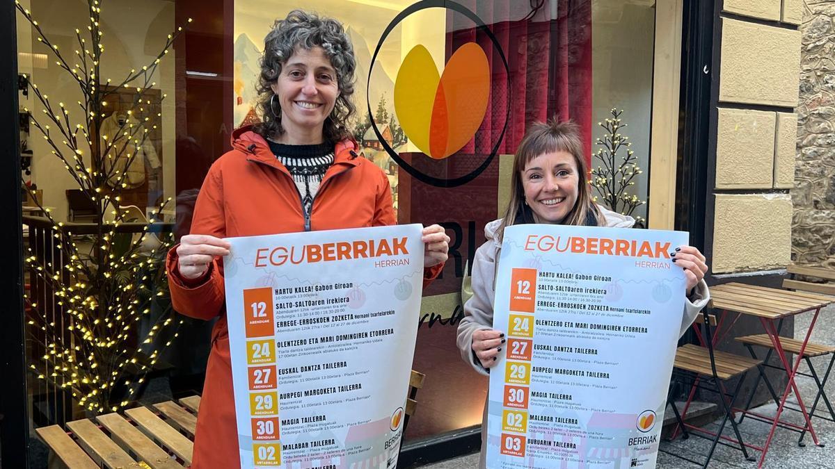 Patxi Ibarguren y Nagore Álvarez, en la presentación.