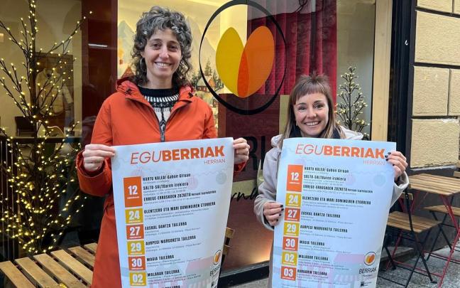 Patxi Ibarguren y Nagore Álvarez, en la presentación.