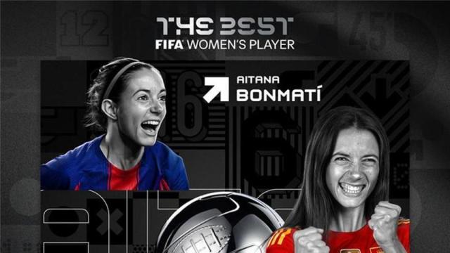 Aitana Bonmatí logra su tercer 'The Best' consecutivo