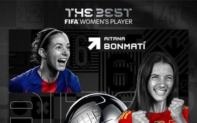 Aitana Bonmatí logra su tercer 'The Best' consecutivo