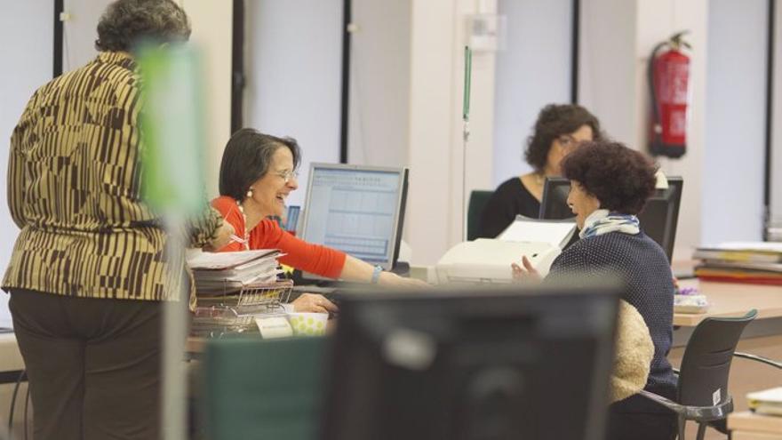 Una oficina de la administración pública