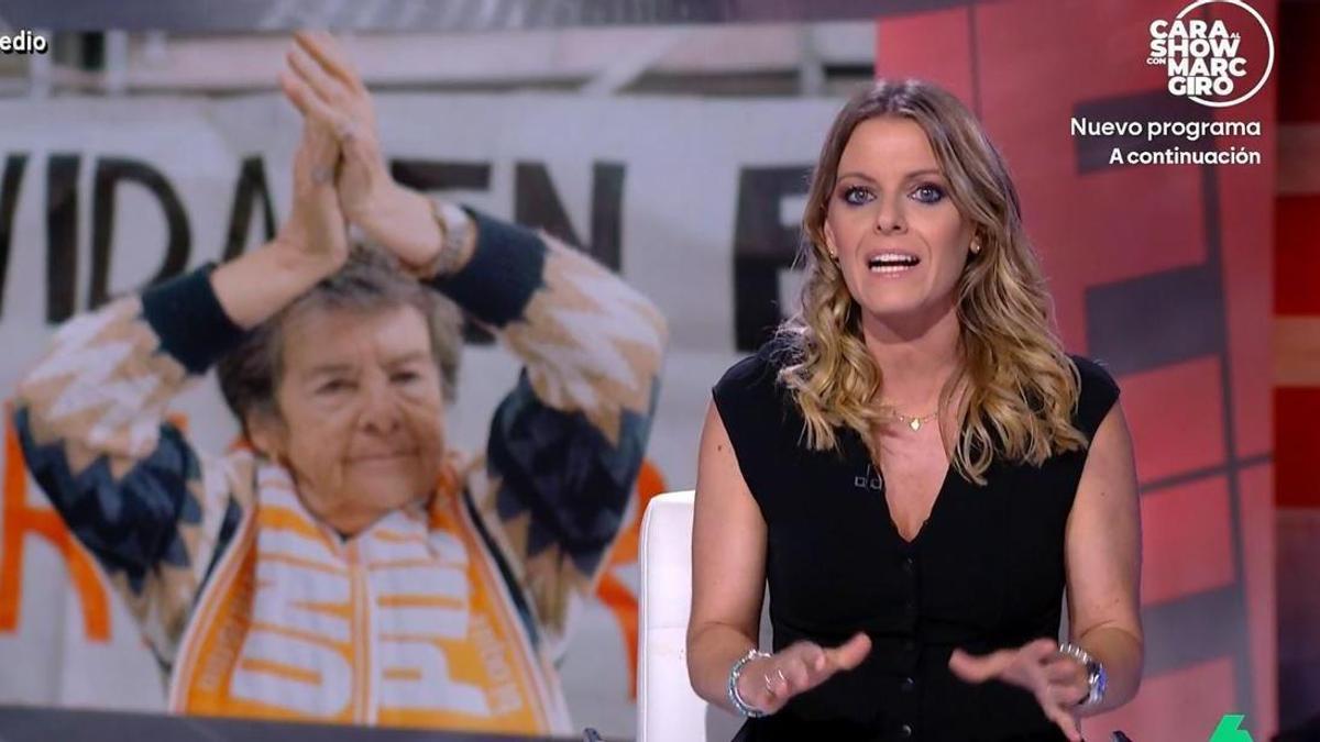 Andrea Ropero, en la emisión de anoche de 'El Intermedio' en La Sexta