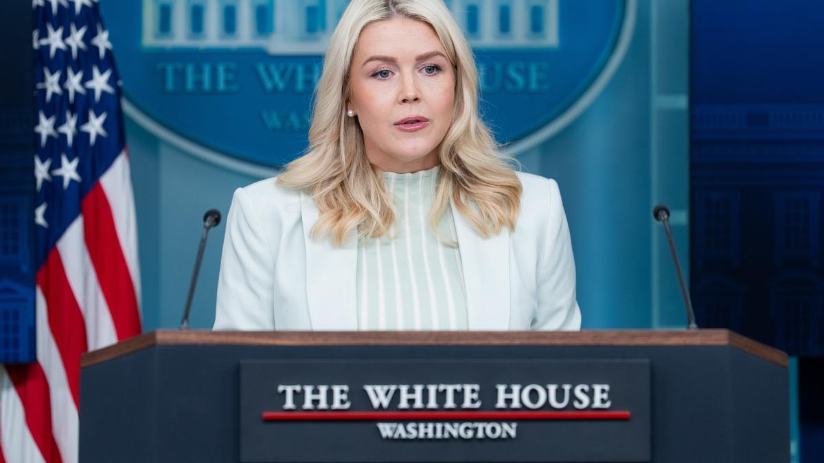 La portavoz de la Casa Blanca, Karoline Leavitt.