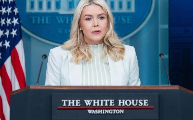 La portavoz de la Casa Blanca, Karoline Leavitt.