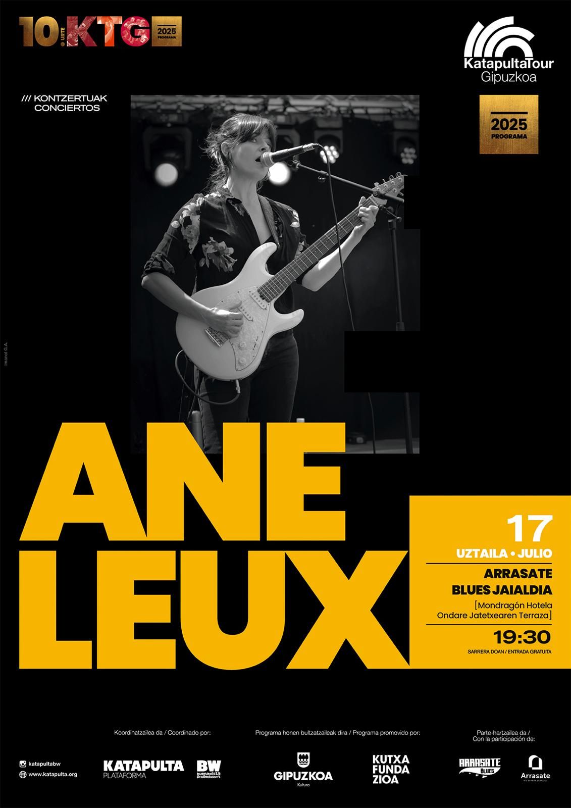 Cartel que anuncia el concierto de este 17 de julio.