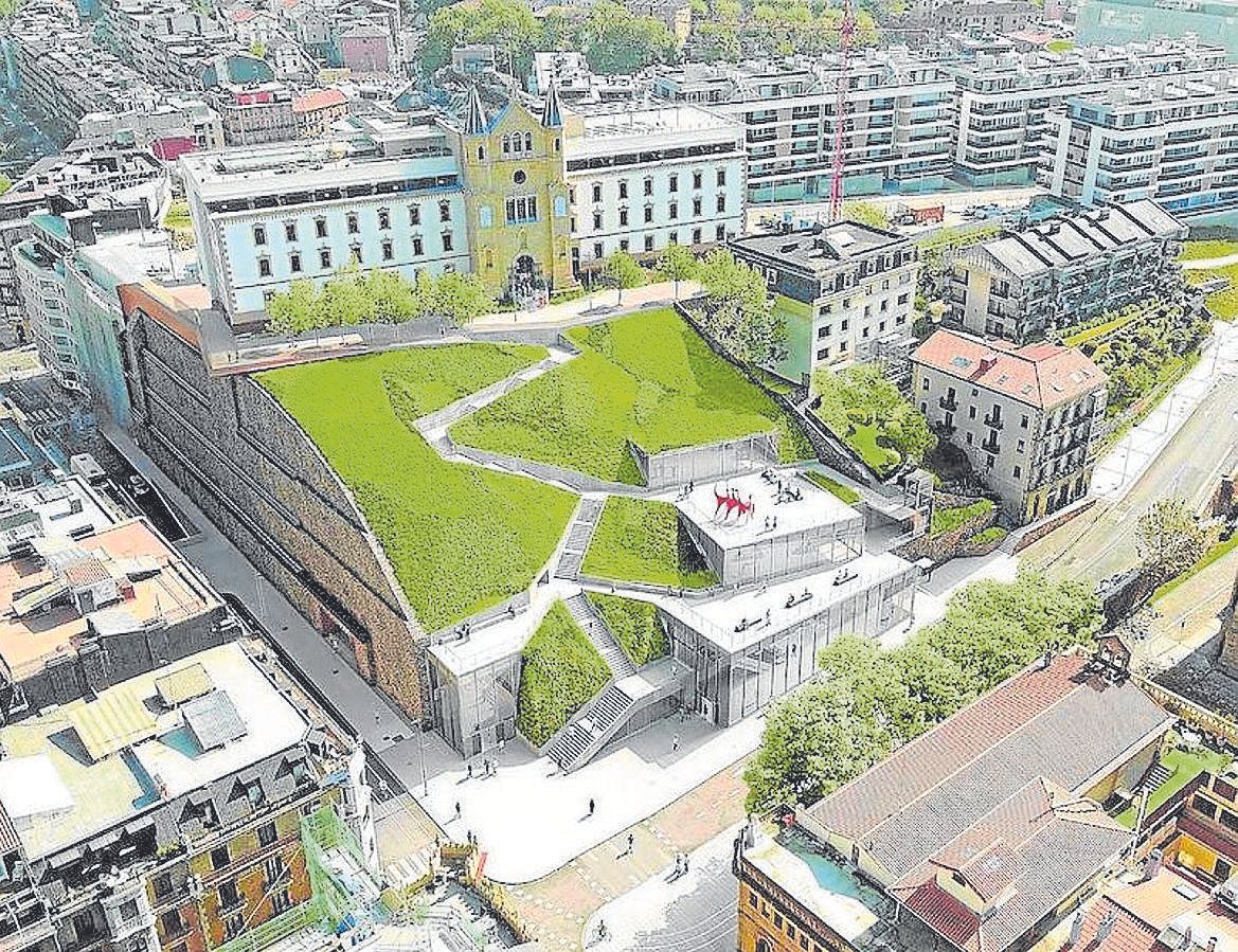 Donostian kokatuko den San Bartolomeko merkataritza zentroaren proiektua.