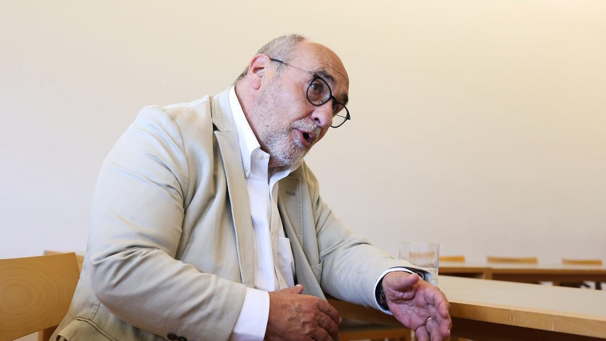 Vitorino, en un momento de la entrevista.