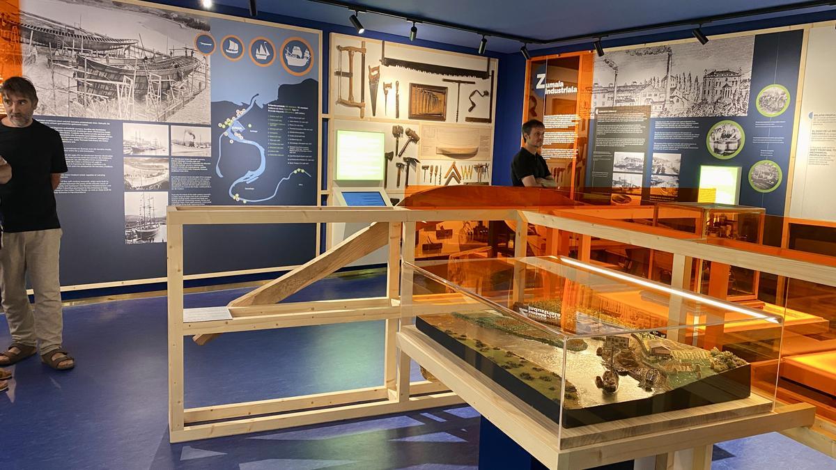 Interior del museo dedicado a la historia de Zumaia.