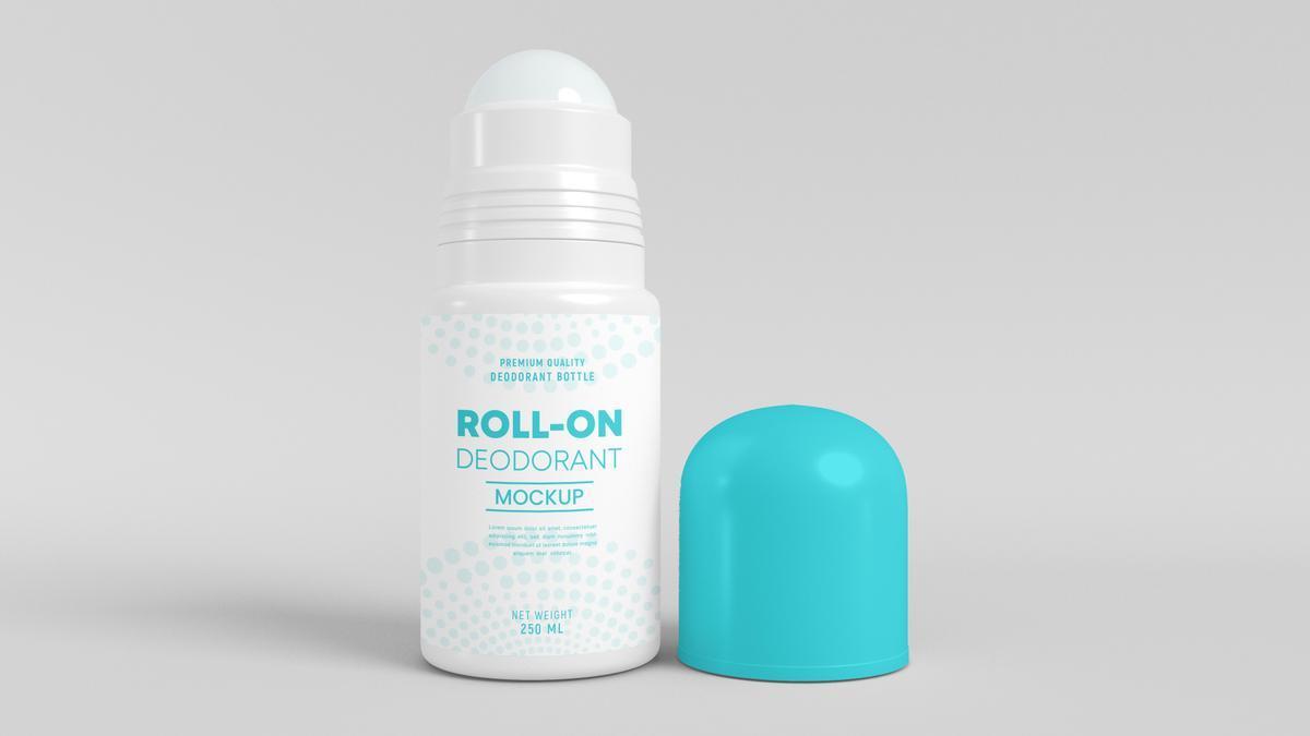 Bote de desodorante con formato de roll-on.