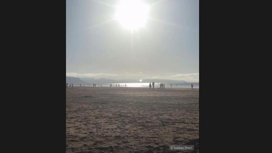 La playa vasca que enamora a Almudena Cid, en sus stories de redes sociales