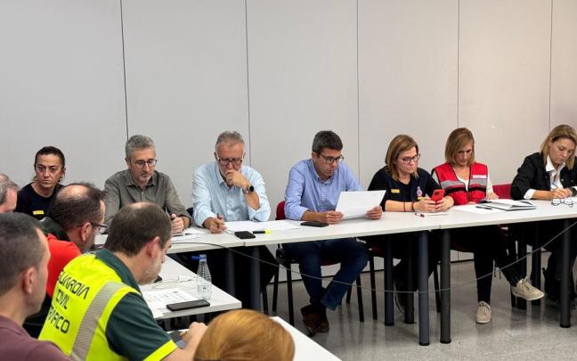 El Centro de Coordinación Operativa Integrada, durante la dana de Valencia.