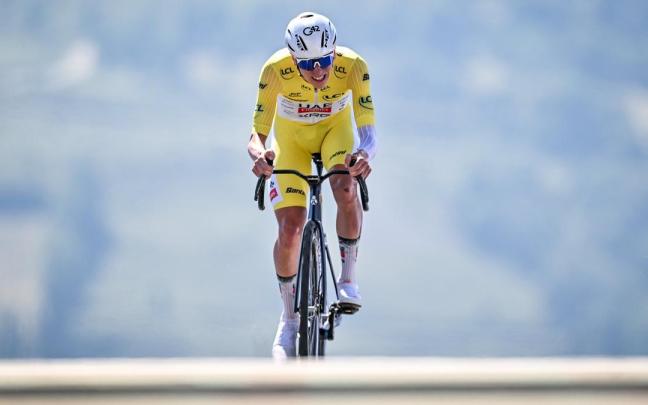 El ciclista esloveno Tadej Pogacar, durante el Tour de Francia de 2025.