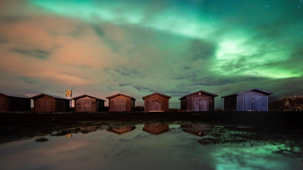 Auroras boreales en Islandia