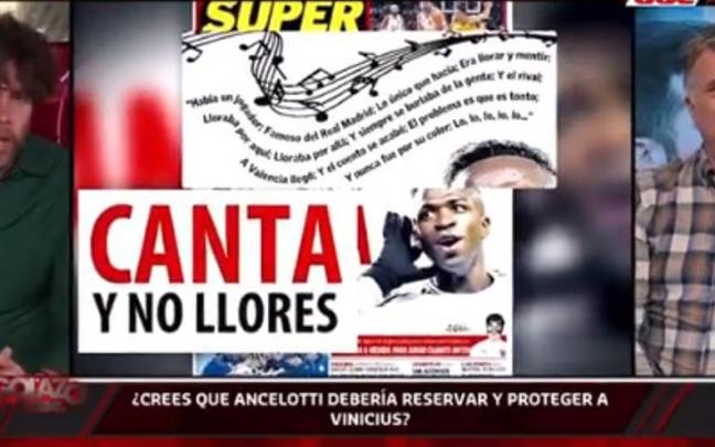 Imagen de la bronca en la tertulia de 'El Golazo'.