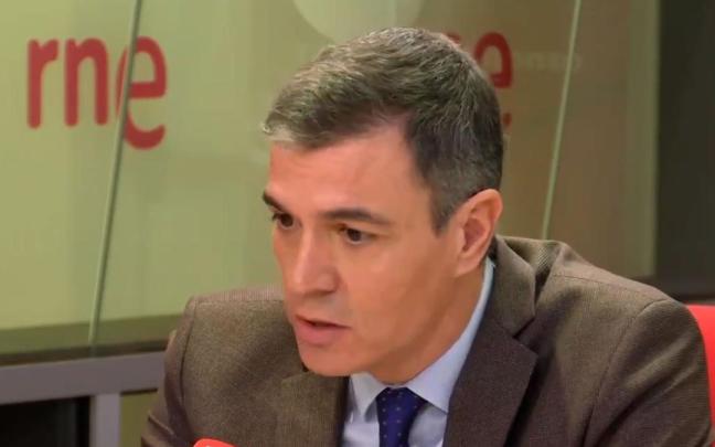 Pedro Sánchez, durante la entrevista en RNE.