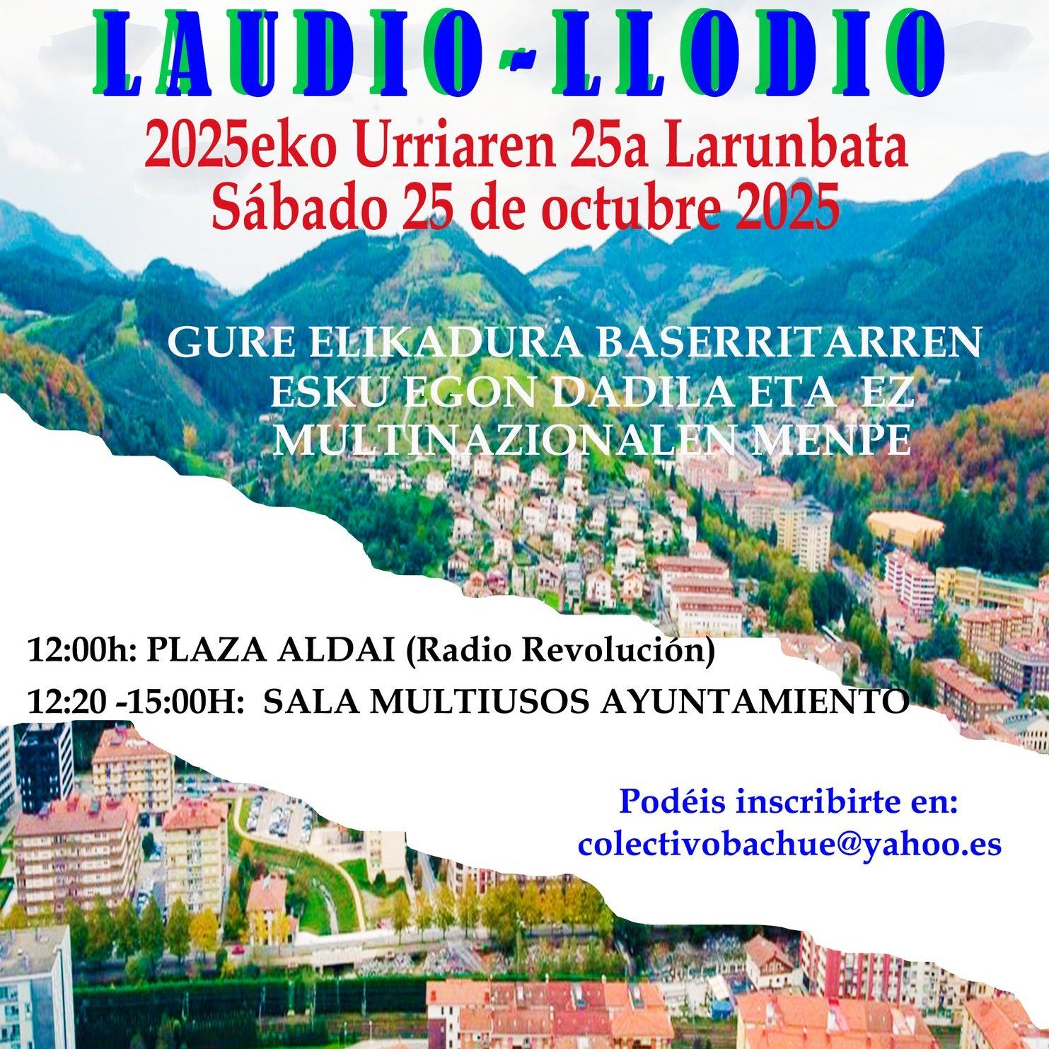 Cartel anunciador de la jornada