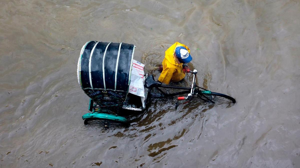 Imagen de las inundaciones en Bangladesh.