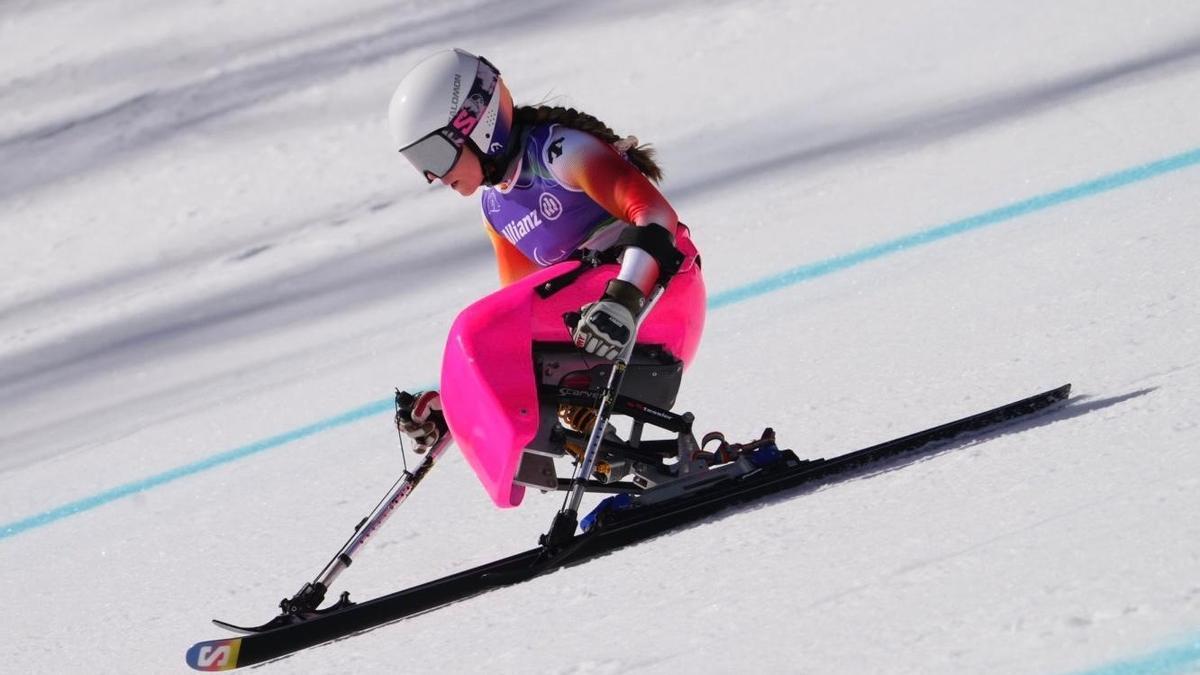 Audrey Pascual durante los Juegos Paralímpicos de Invierno de Milán y Cortina d'Ampezzo 2026