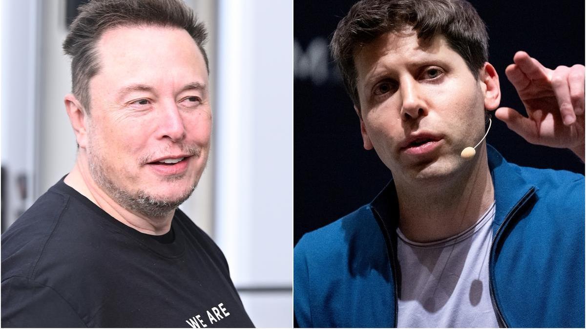 El fundador de Tesla, Elon Musk, y el director de OpenAI, Sam Altman.