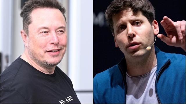 El fundador de Tesla, Elon Musk, y el director de OpenAI, Sam Altman.