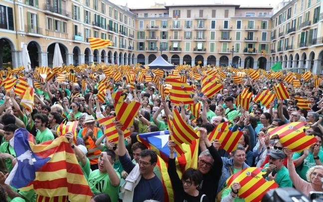 Imagen de la manifestación convocada contra las políticas de PP y VOX.