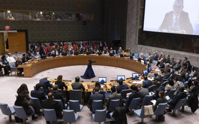 Imagen de la reunión del Consejo de Seguridad de Naciones Unidas