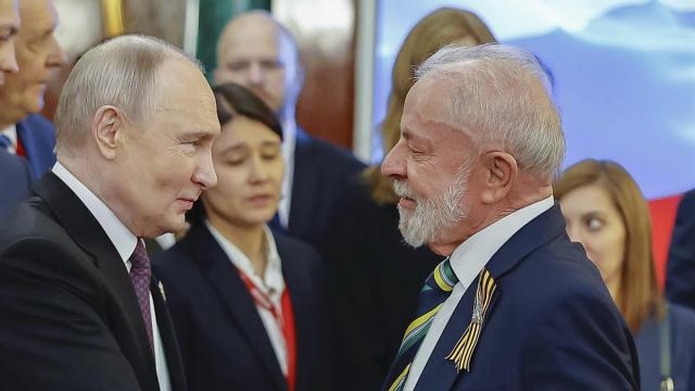 EL jefe del Kremlin, Vladimir Putin, junto al presidente brasileño, Luiz Inácio Lula da Silva / EP EL jefe del Kremlin, Vladimir Putin, junto al presidente brasileño, Luiz Inácio Lula da Silva