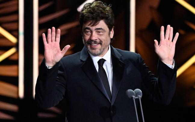 Benicio del Toro en los Premios Platino 2023.