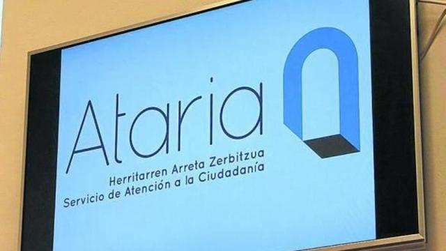 Pantalla del servicio Ataria