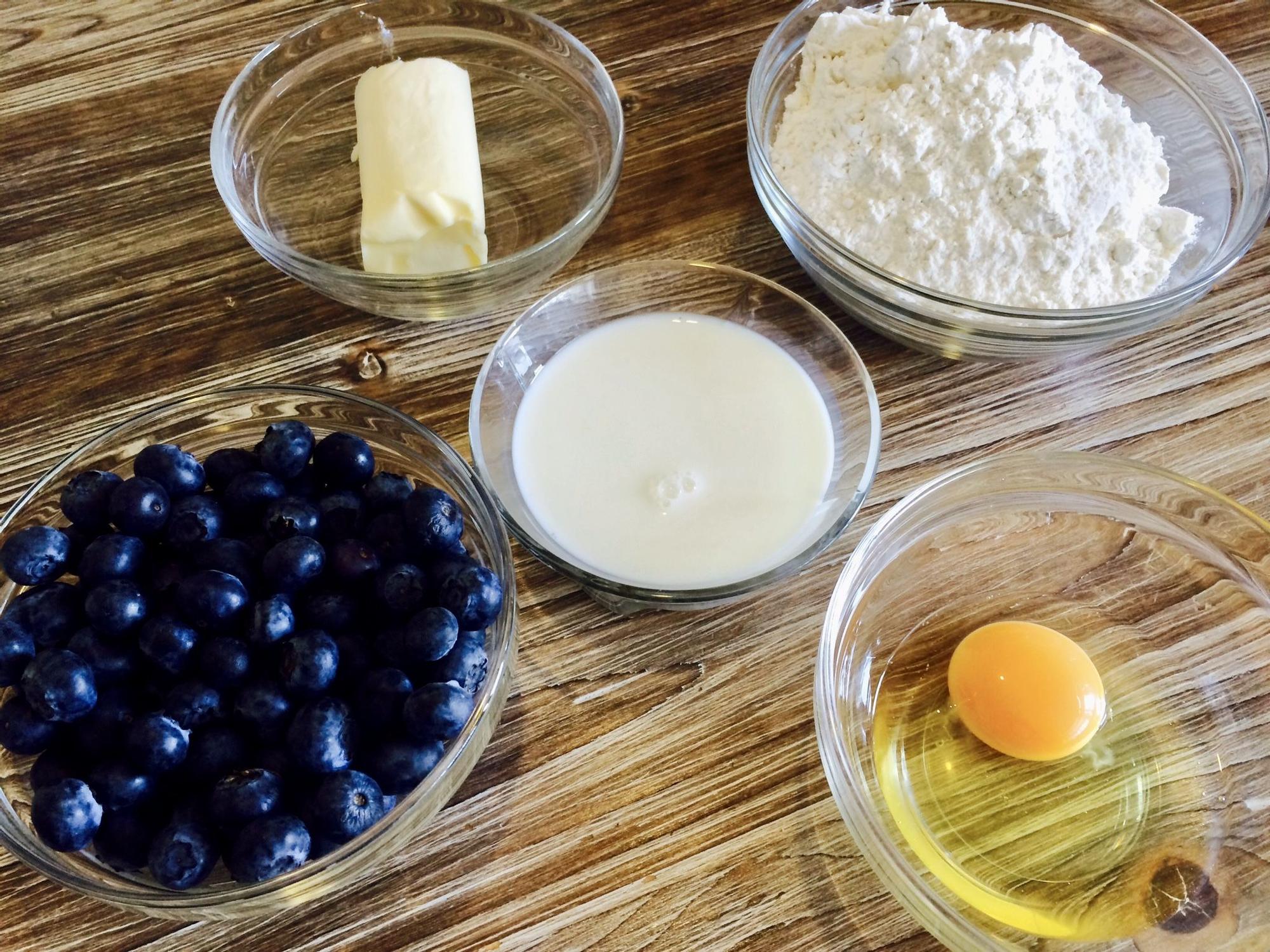 Los ingredientes de la receta.