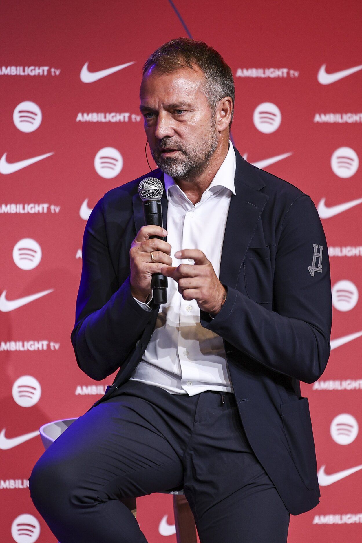 El entrenador del Barcelona, Hansi Flick.