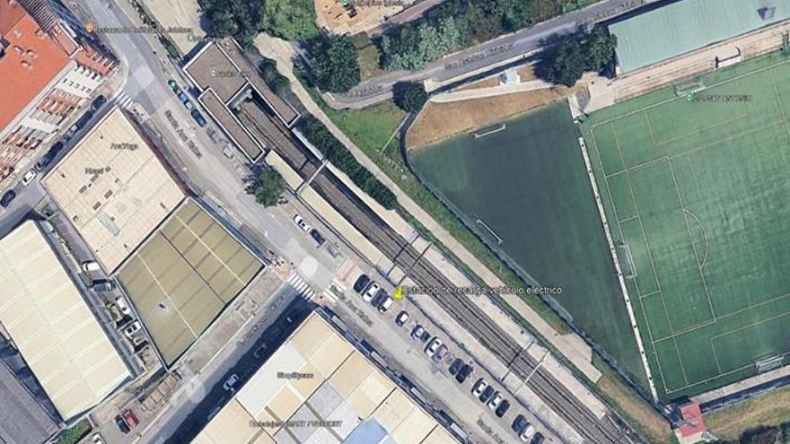 Ubicación propuesta para una de las estaciones de carga