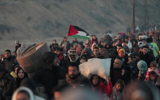 Ayuda a los refugiados palestinos.